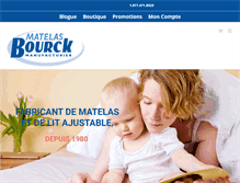 Tablet Screenshot of matelasbourck.com